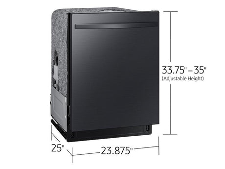 AutoRelease Smart 46dBA Dishwasher with StormWash™ in Fingerprint Resistant Matte Black Steel