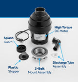 GE DISPOSALL® 3/4 HP Continuous Feed Garbage Disposer - Corded