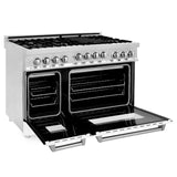 ZLINE 48" 6.0 cu. ft. Range with Gas Stove and Gas Oven in Stainless Steel (RG48) [Color: Stainless Steel]