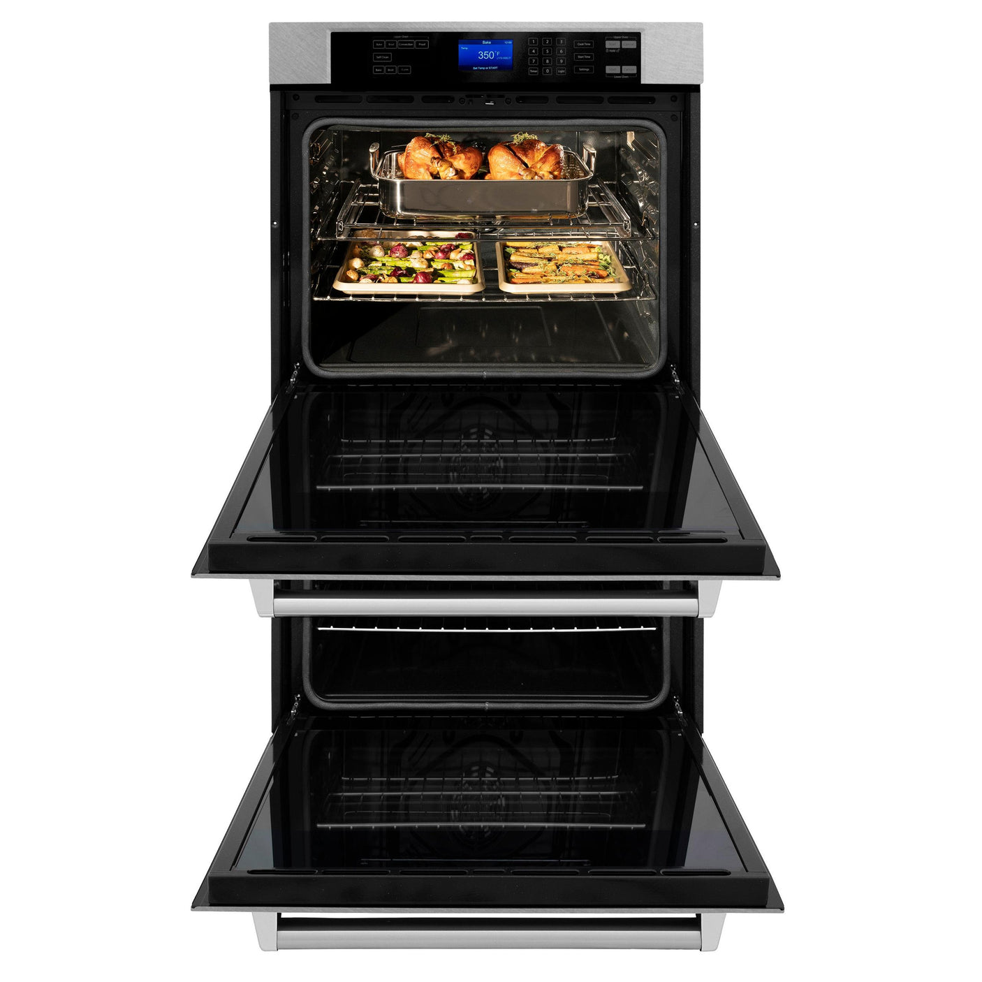 ZLINE 30 in. Professional Double Wall Oven with Self Clean (AWD-30) [Color: ZLINE DuraSnow Stainless Steel ]