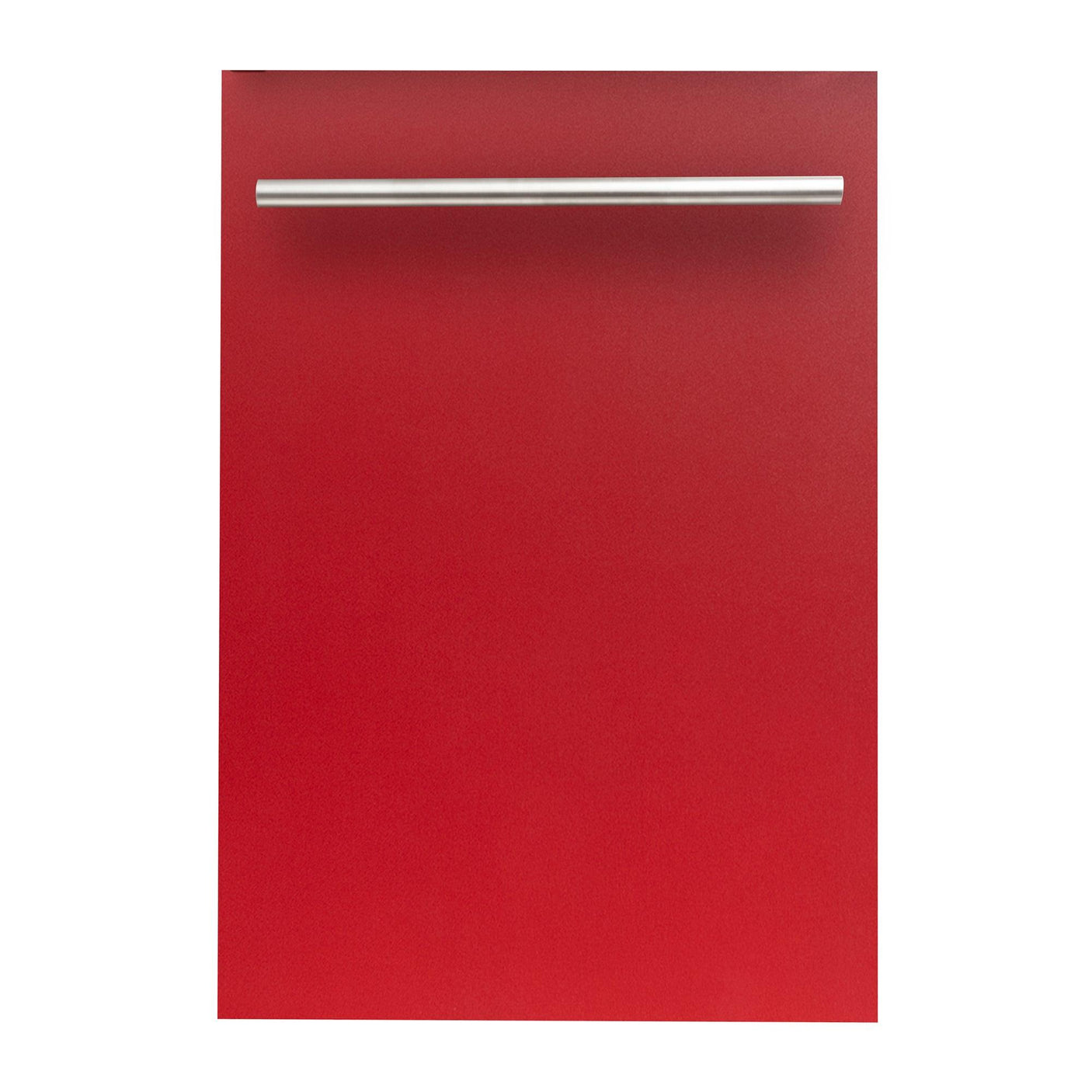 ZLINE 18 in. Compact Top Control Dishwasher with Stainless Steel Tub and Modern Style Handle, 52 dBa (DW-18) [Color: Red Gloss]