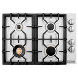 ZLINE 30" Gas Cooktop with 4 Gas Brass Burners (RC-BR-30)