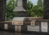 ZLINE Outdoor Wall Mount Range Hood in Stainless Steel (687-304) [Size: 48 Inch]