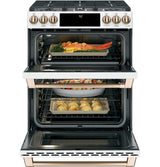 Café™ 30" Smart Slide-In, Front-Control, Gas Double-Oven Range with Convection