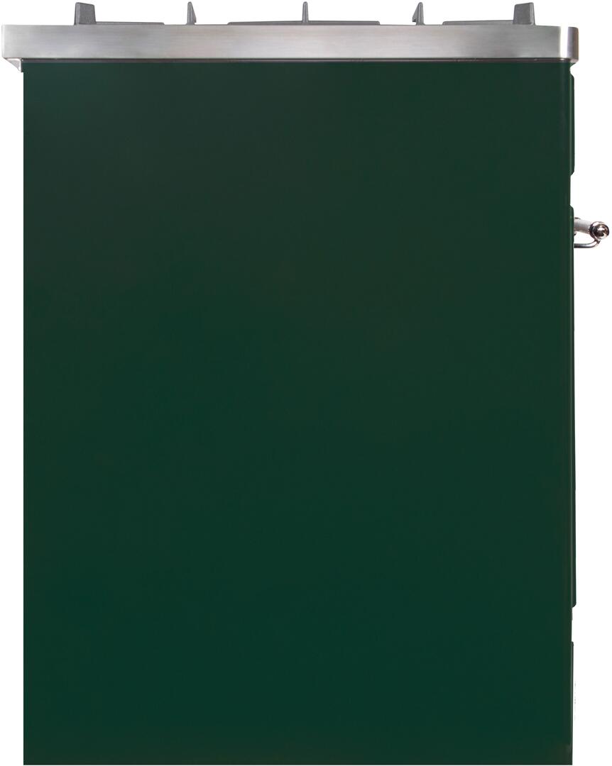 Majestic II 30 Inch Dual Fuel Liquid Propane Freestanding Range in Emerald Green with Chrome Trim