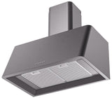 Nostalgie 30 Inch Matte Graphite Wall Mount Convertible Range Hood