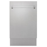 ZLINE 18" Tallac Series 3rd Rack Top Control Dishwasher with Traditional Handle, 51dBa [Color: DuraSnow Stainless Steel]