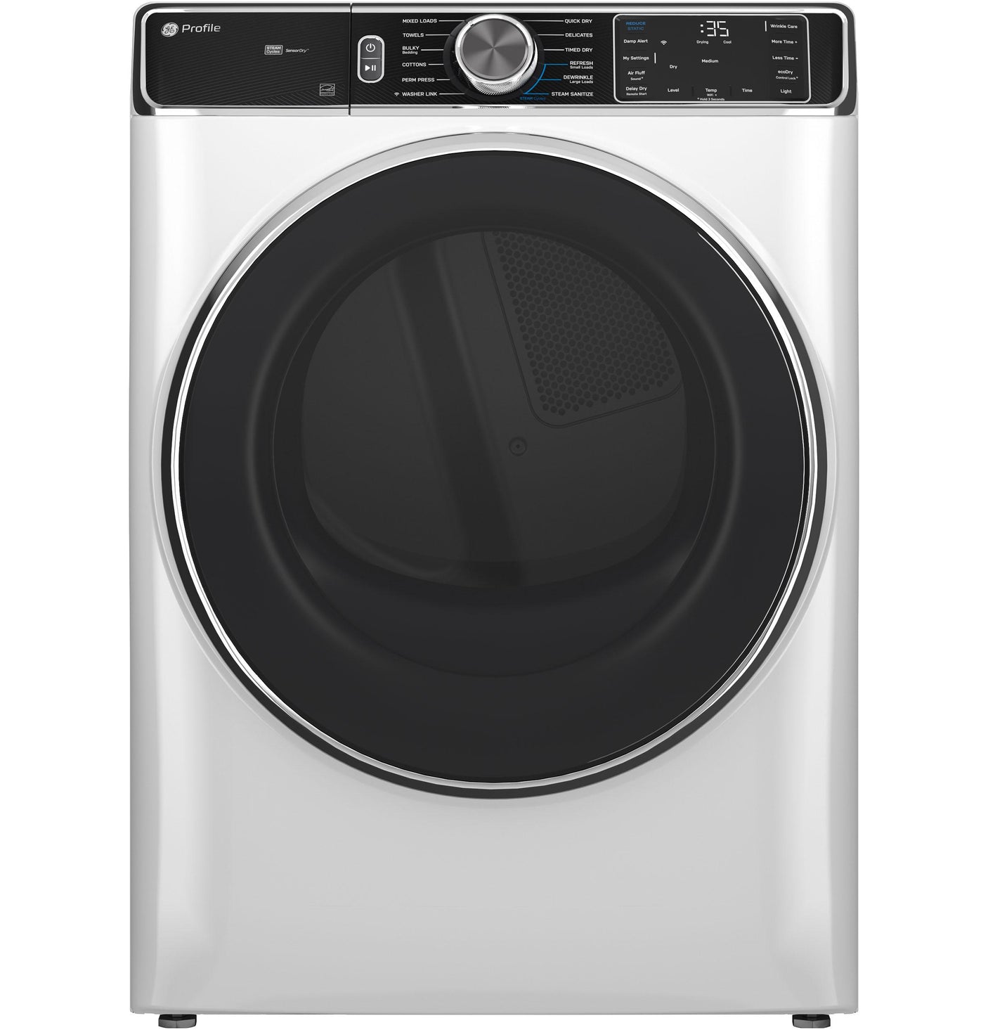 GE Profile™ 7.8 cu. ft. Capacity Smart Front Load Gas Dryer with Steam and Sanitize Cycle