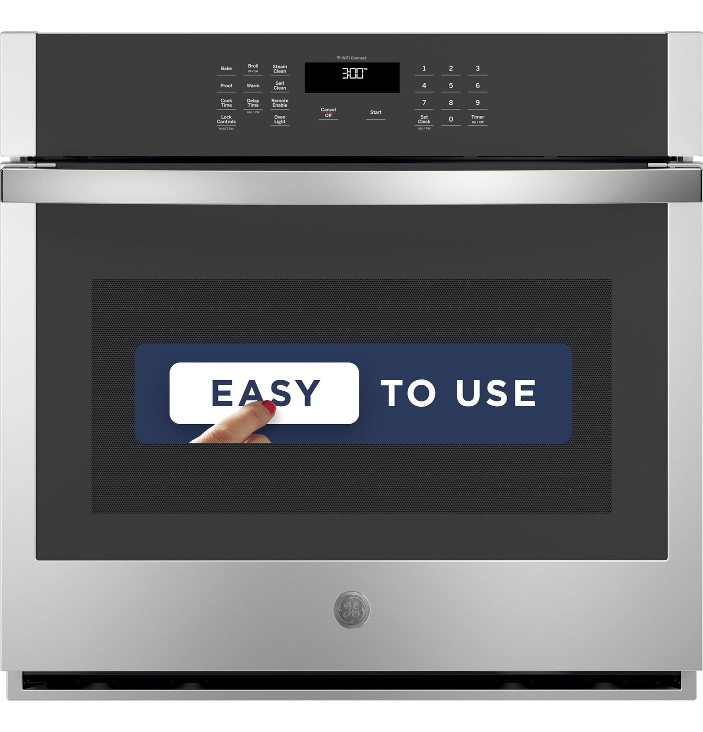 GE® 30" Smart Built-In Self-Clean Single Wall Oven with Never-Scrub Racks