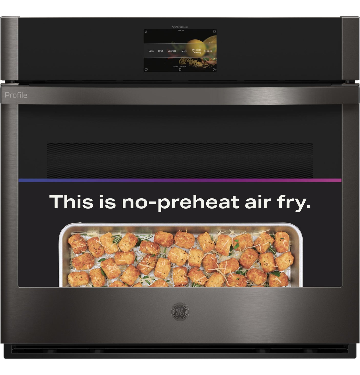 GE Profile™ 30" Smart Built-In Convection Single Wall Oven with No Preheat Air Fry and Precision Cooking