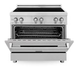 ZLINE 36" 4.6 cu. ft. Induction Range with a 4 Element Stove and Electric Oven in Stainless Steel (RAIND-36) [Color: DuraSnow®]