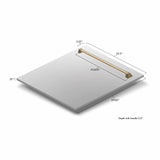 ZLINE 24 in. Autograph Edition Tallac Dishwasher Panel with Champagne Bronze Handle and Color Options (DPVZ-24-CB) [Color: Stainless Steel with Champagne Bronze Handle]