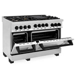 ZLINE Autograph Edition 48" 6.0 cu. ft. Range with Gas Stove and Gas Oven in Stainless Steel with Accents (RGZ-48) [Color: Gold]