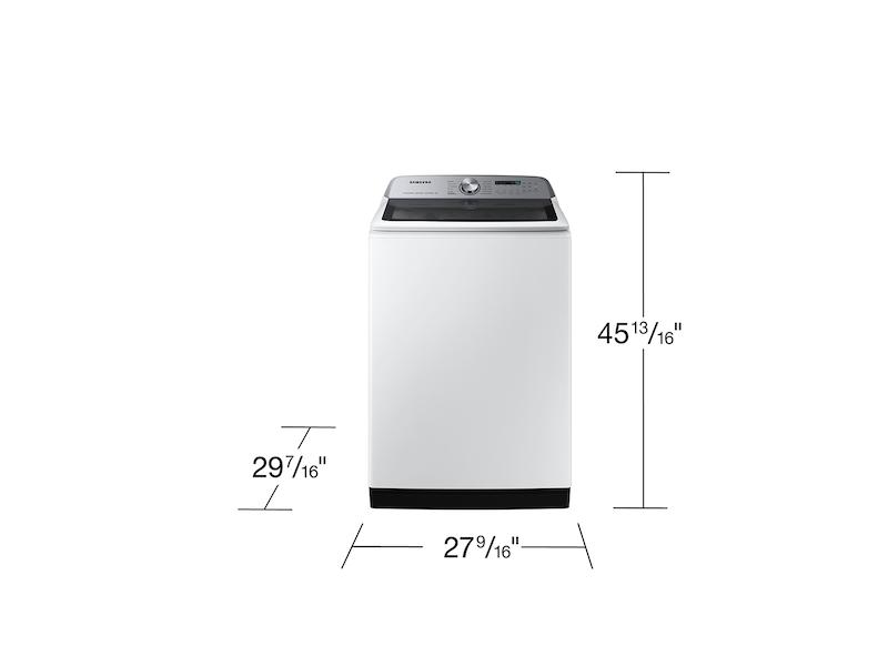 5.4 cu. ft. Extra-Large Capacity Smart Top Load Washer with ActiveWave™ Agitator and Super Speed Wash in White