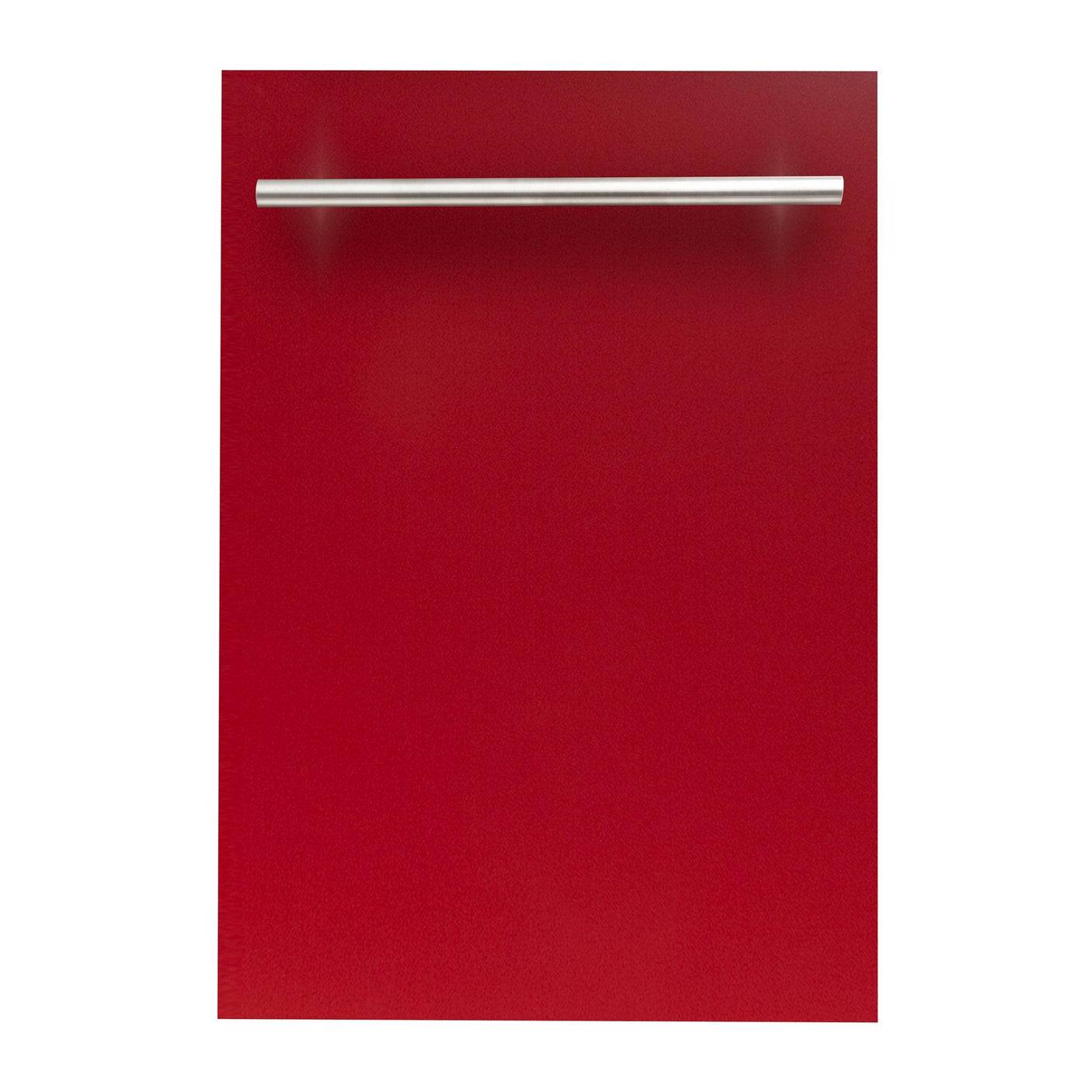 ZLINE 18 in. Compact Top Control Dishwasher with Stainless Steel Tub and Modern Style Handle, 52 dBa (DW-18) [Color: Red Matte]