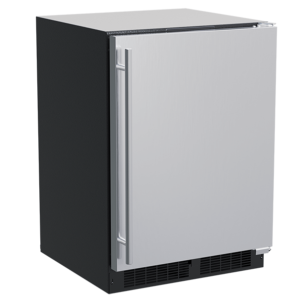 24-In Built-In High-Capacity Freezer with Door Style - Stainless Steel