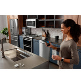 GE Profile™ 30" Smart Slide-In Front-Control Gas Double Oven Convection Fingerprint Resistant Range