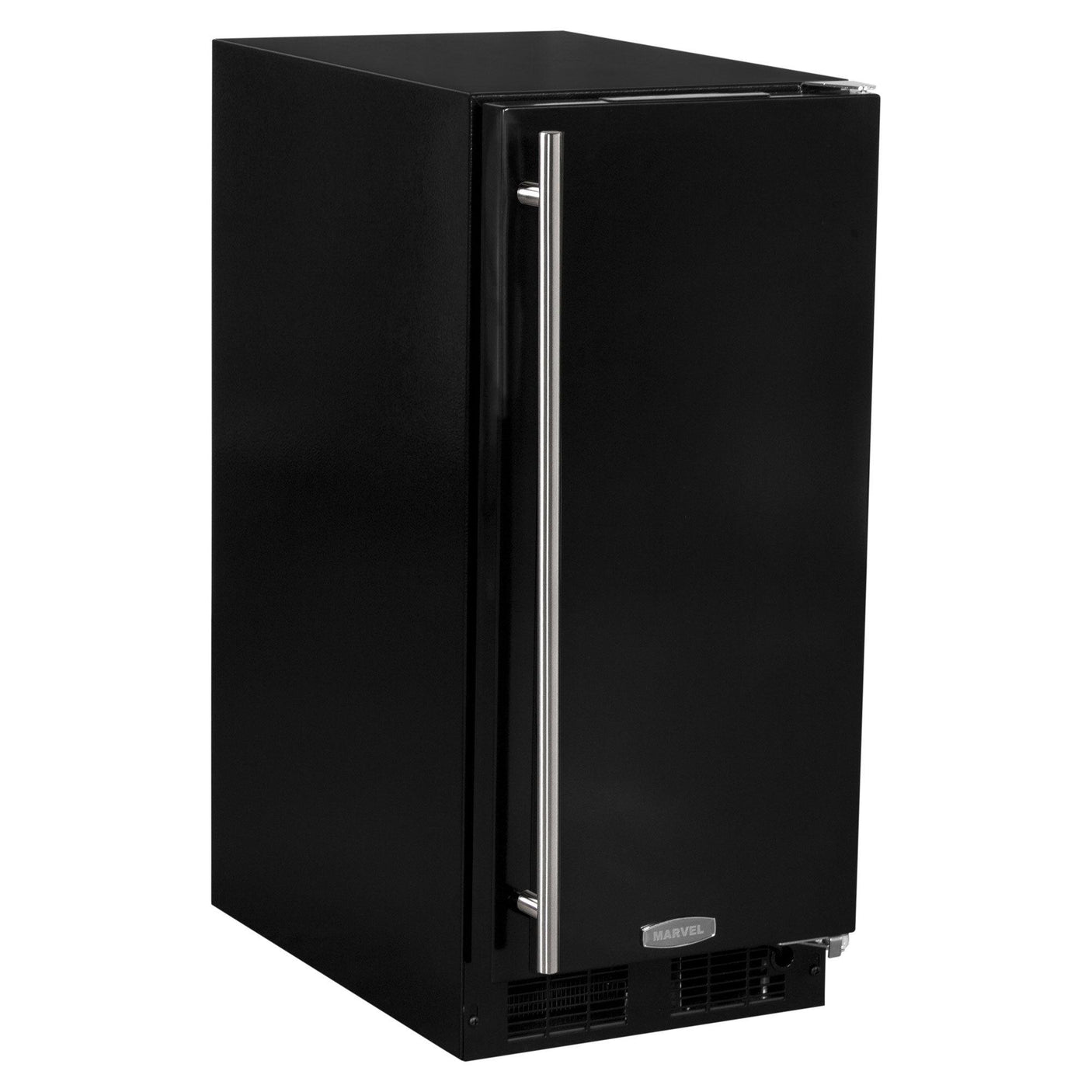 15-In Built-In All Refrigerator with Door Style - Black, Door Swing - Right