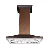 ZLINE Designer Series Hand Hammered Copper Island Mount Range Hood (8GL2Hi)