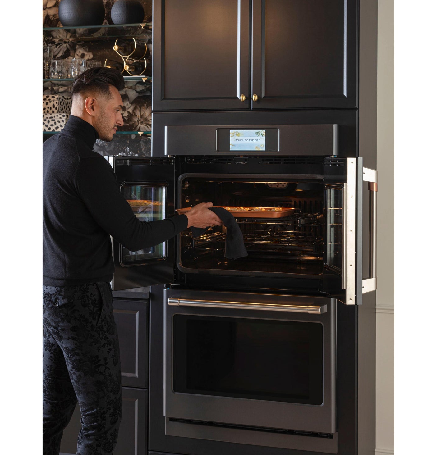 Café™ Professional Series 30" Smart Built-In Convection French-Door Double Wall Oven