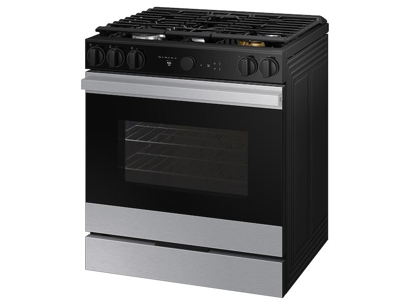 Bespoke 6.0 cu. ft. Smart Slide-In Gas Range with Smart Oven Camera & Illuminated Precision Knobs in Stainless Steel