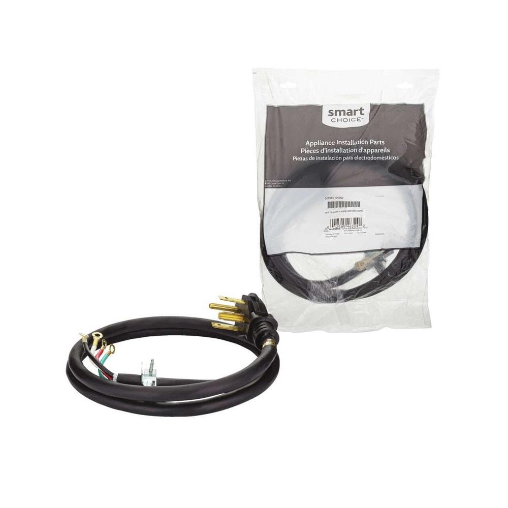 Smart Choice 6 Ft 30 Amp 4 Wire Dryer Cord