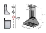 ZLINE DuraSnow Stainless Steel Range Hood with DuraSnow Shell (8654SN)