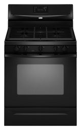 30-inch Self-Cleaning Freestanding Gas Range with Five Burners and Full-Width Satin-Finish Cast-Iron Grates