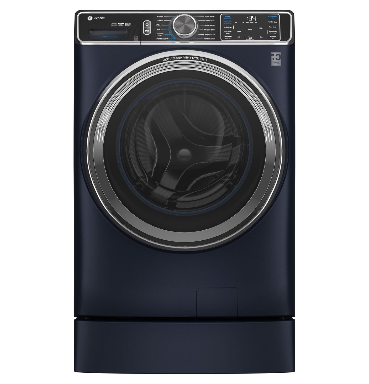 GE Profile™ 5.3 cu. ft. Capacity Smart Front Load ENERGY STAR® Washer with UltraFresh™ Vent System+ with OdorBlock™