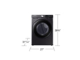 7.5 cu. ft. Smart Electric Dryer with Sensor Dry in Brushed Black