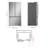 LG STUDIO 27 cu. ft. Smart Counter-Depth MAX™ French Door Refrigerator