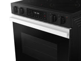 Bespoke 6.3 cu. ft. Smart Slide-In Electric Range with Air Fry & Precision Knobs in White Glass