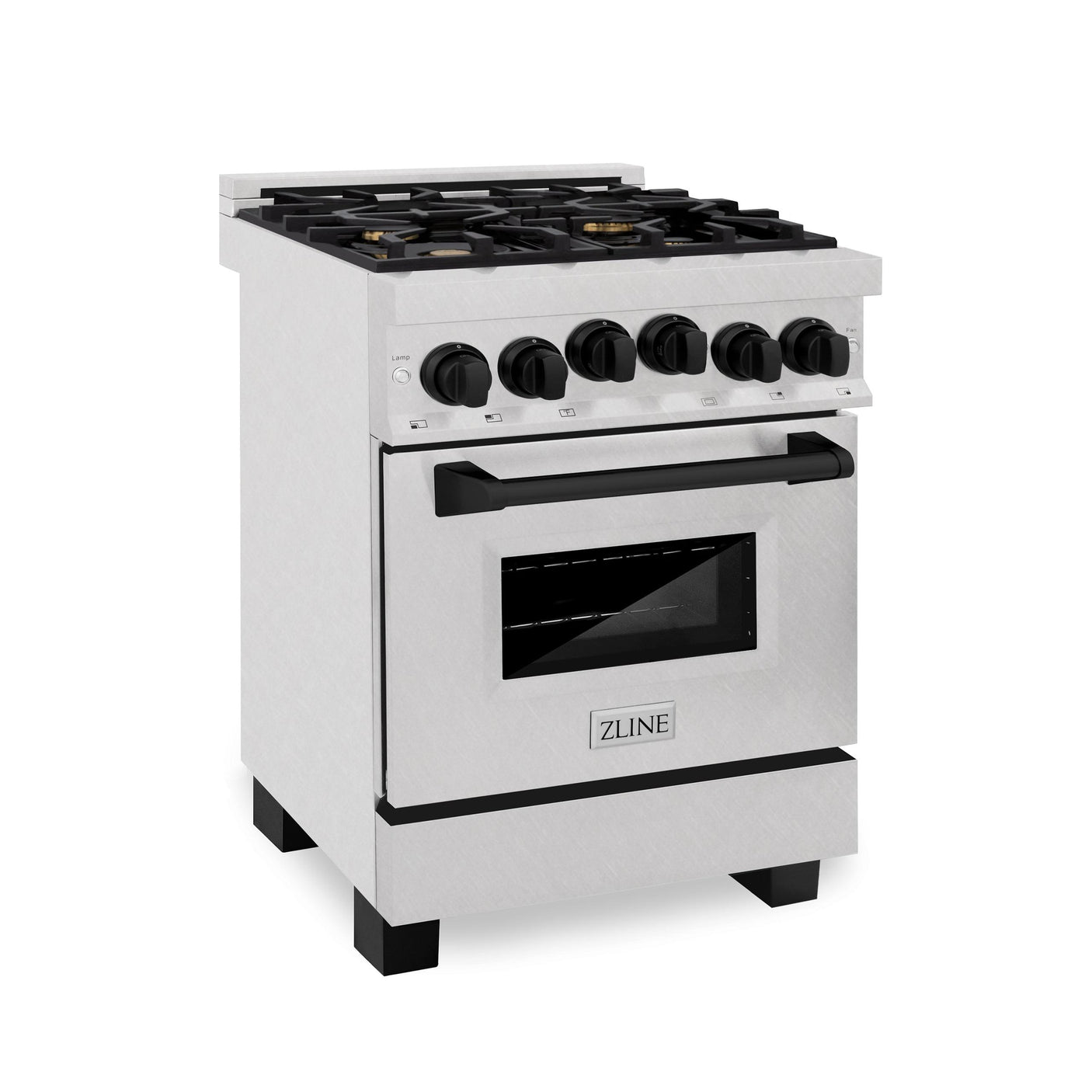 ZLINE Autograph Edition 24" 2.8 cu. ft. Range with Gas Stove and Gas Oven in DuraSnow Stainless Steel with Champagne Bronze Accents (RGSZ-SN-24) [Color: Gold]