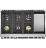 Monogram 48" All Gas Professional Range with 6 Burners and Griddle