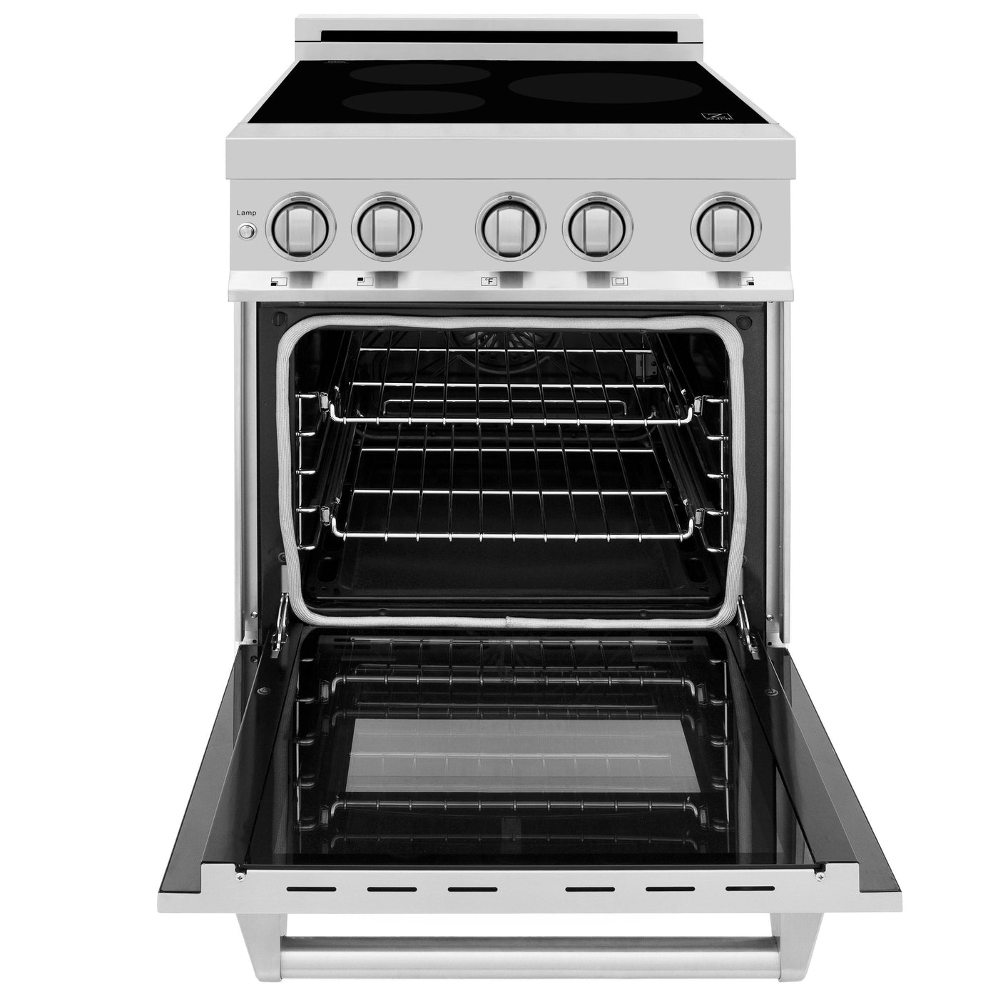 ZLINE 24" 2.8 cu. ft. Induction Range with a 4 Element Stove and Electric Oven in Stainless Steel (RAIND-24) [Color: Stainless Steel]