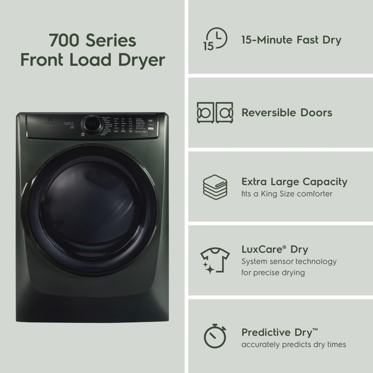 Electrolux Front Load Perfect Steam™ Gas Dryer with LuxCare® Dry and Instant Refresh - 8.0 Cu. Ft.