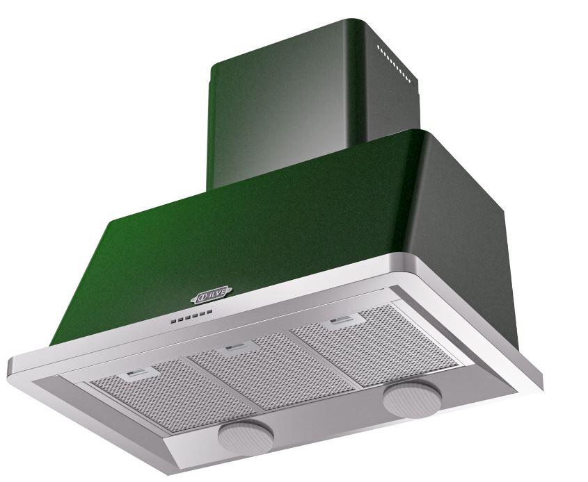 Majestic 36 Inch Emerald Green Wall Mount Convertible Range Hood