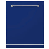 ZLINE 24" Monument Dishwasher Panel with Traditional Handle and Color Options (DPMT-24) [Color: Blue Gloss]