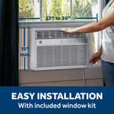 GE® 10,000 BTU Smart Electronic Window Air Conditioner for Medium Rooms up to 450 sq. ft.