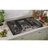 GE® 30" Built-In Gas Cooktop with 5 Burners and Dishwasher Safe Grates