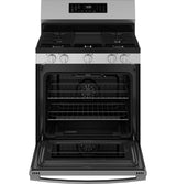 GE® 30" Free-Standing Gas Convection Range with No Preheat Air Fry and EasyWash™ Oven Tray