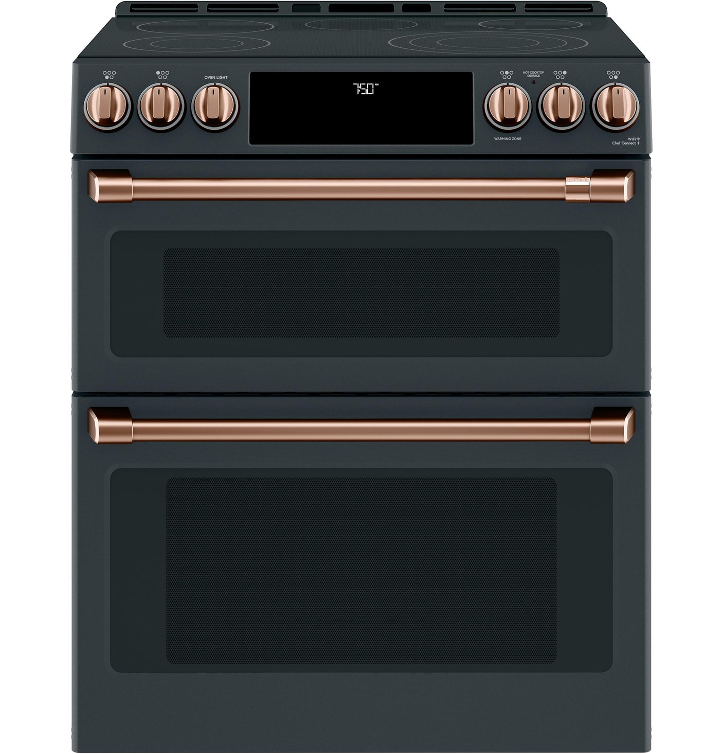 Café™ 30" Smart Slide-In, Front-Control, Radiant and Convection Double-Oven Range