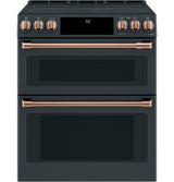 Café™ 30" Smart Slide-In, Front-Control, Radiant and Convection Double-Oven Range