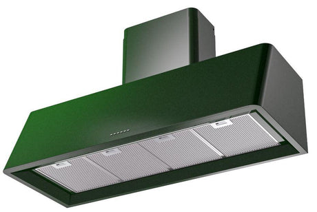 Nostalgie 48 Inch Emerald Green Wall Mount Convertible Range Hood