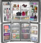 GE Profile™ ENERGY STAR® 28.4 Cu. Ft. Quad-Door Refrigerator with Dual-Dispense AutoFill Pitcher and Door in Door