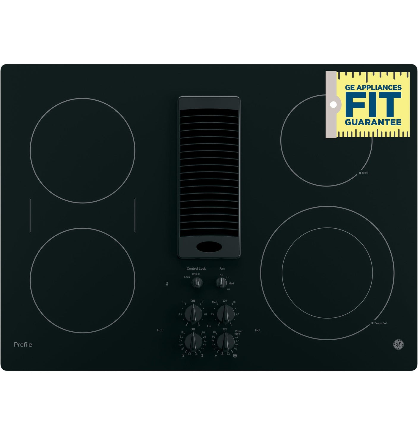 GE Profile™ 30" Downdraft Electric Cooktop