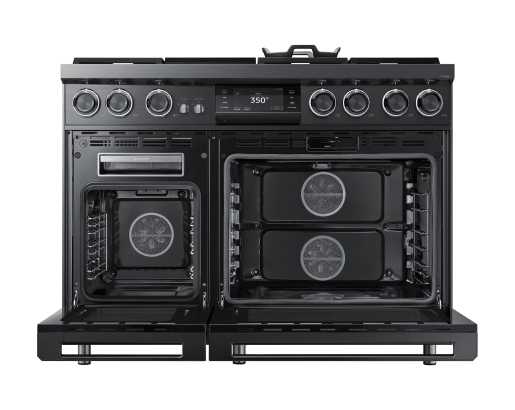 48" Pro Dual-Fuel Steam Range, Graphite Stainless Steel, Natural Gas