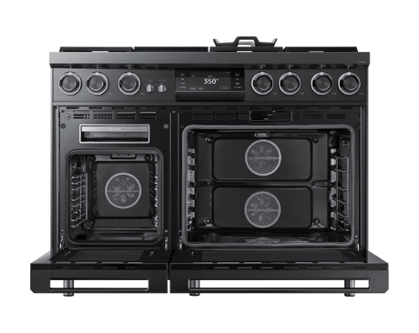 48" Pro Dual-Fuel Steam Range, Graphite Stainless Steel, Natural Gas