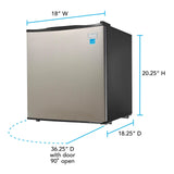 Avanti 1.7 cu. ft. Compact Refrigerator - Stainless Steel / 1.7 cu. ft.