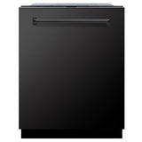 ZLINE 24" Monument Series 3rd Rack Top Touch Control Dishwasher with Stainless Steel Tub, 45dBa (DWMT-24) [Color: Black Stainless Steel]